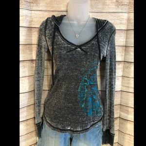 ROXY hooded thermal faded Long sleeve